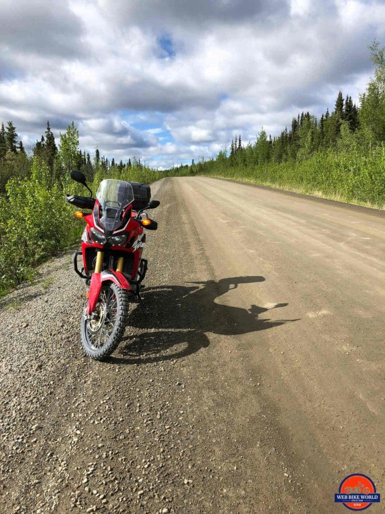 2017 Honda Africa Twin on the Dempster Highway.