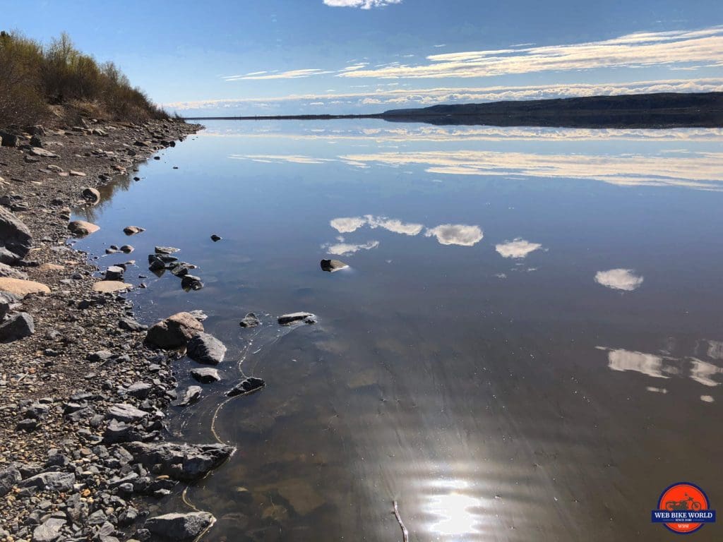 Gwich'in Territorial Park campground on the Dempster Highway.