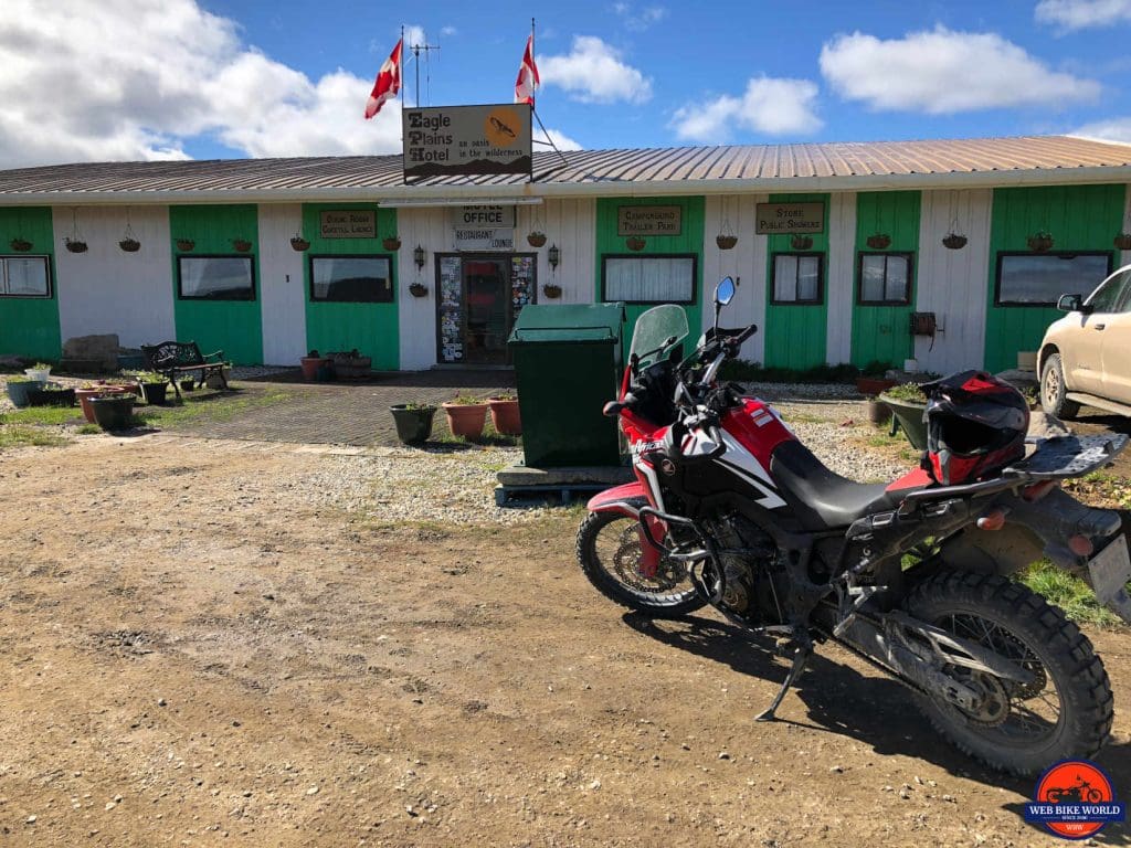 Eagle Plains Motel on the Dempster Highway.