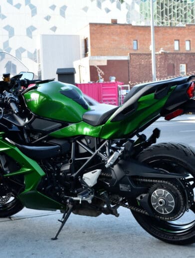 2018 Kawasaki Ninja H2SX SE in downtown Calgary.