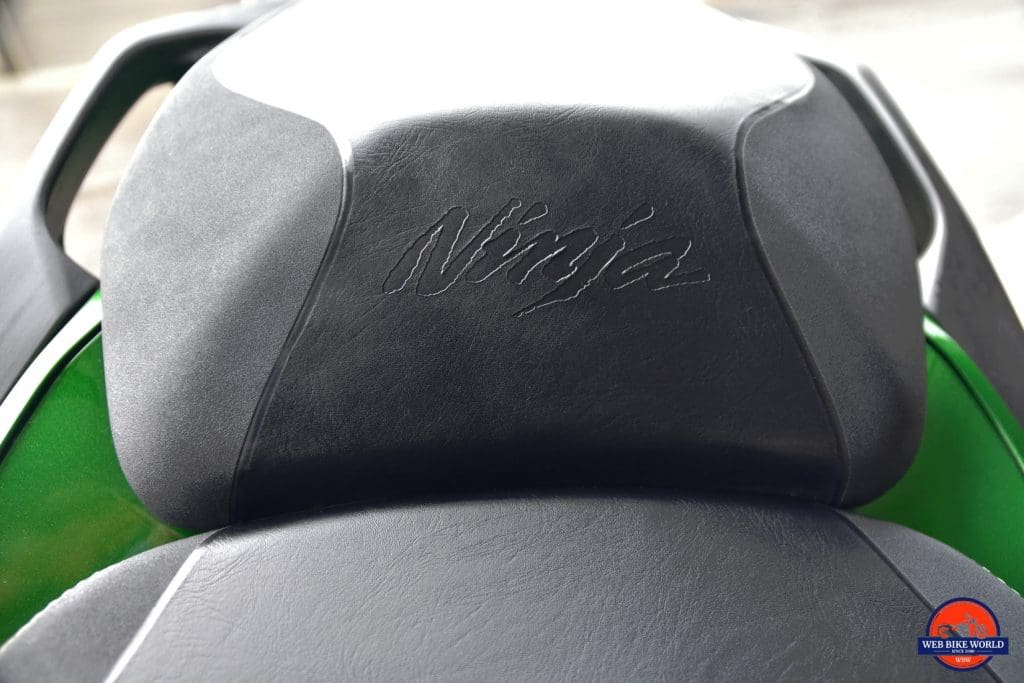 2018 Kawasaki Ninja H2SXSE passenger seat.