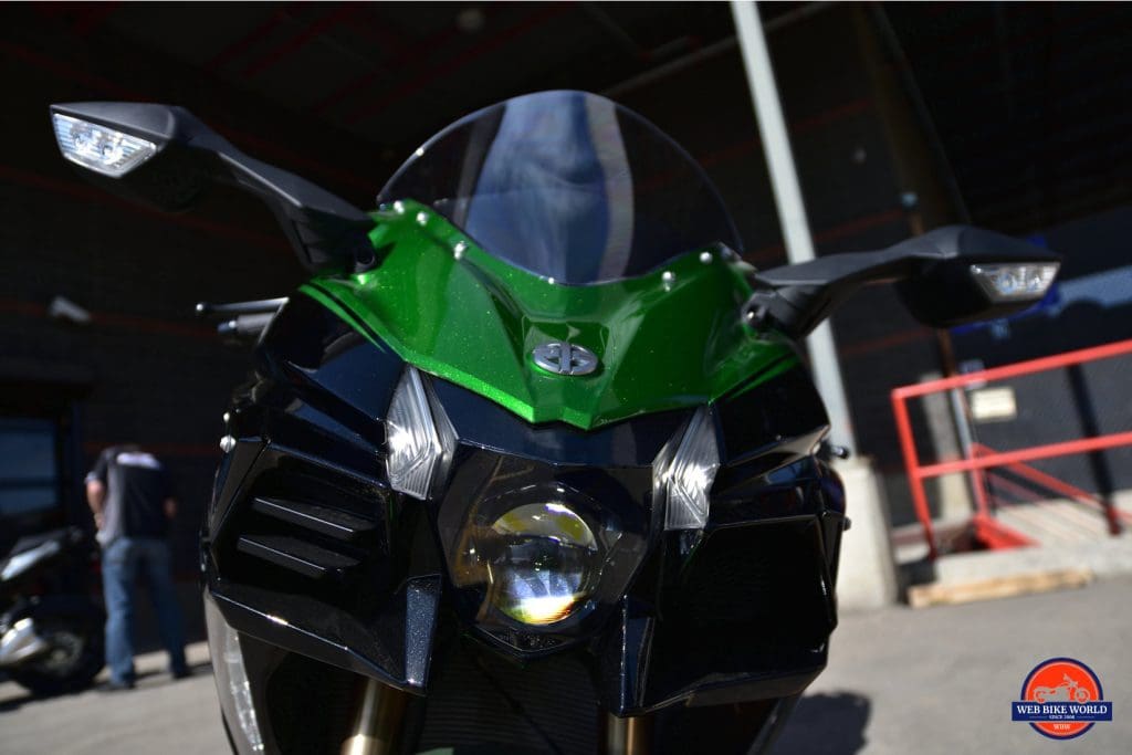 2018 Kawasaki Ninja H2SXSE headlight.