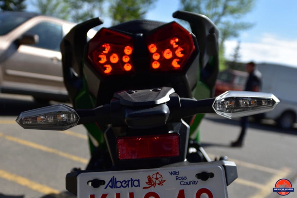 2018 Kawasaki Ninja H2SXSE taillight.