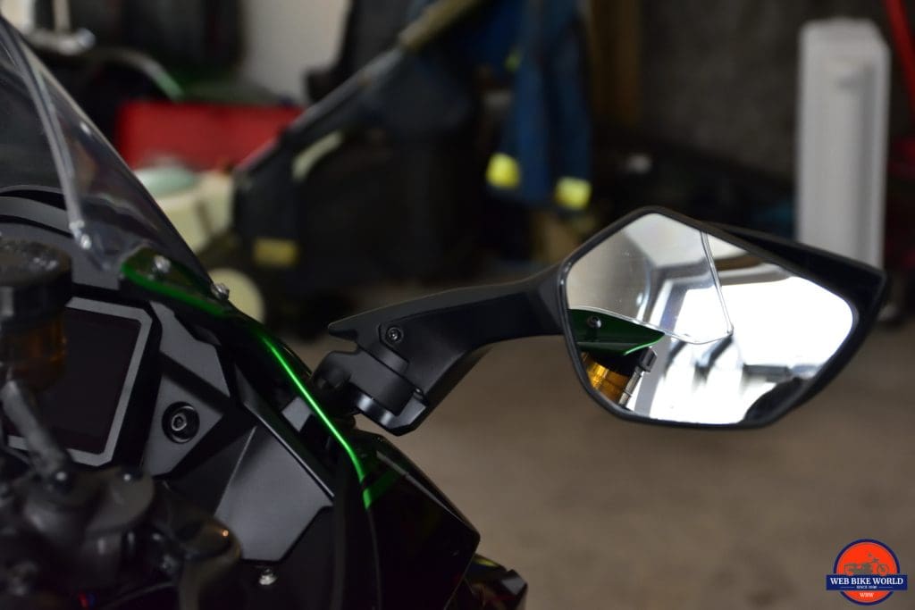 2018 Kawasaki Ninja H2SXSE mirror.