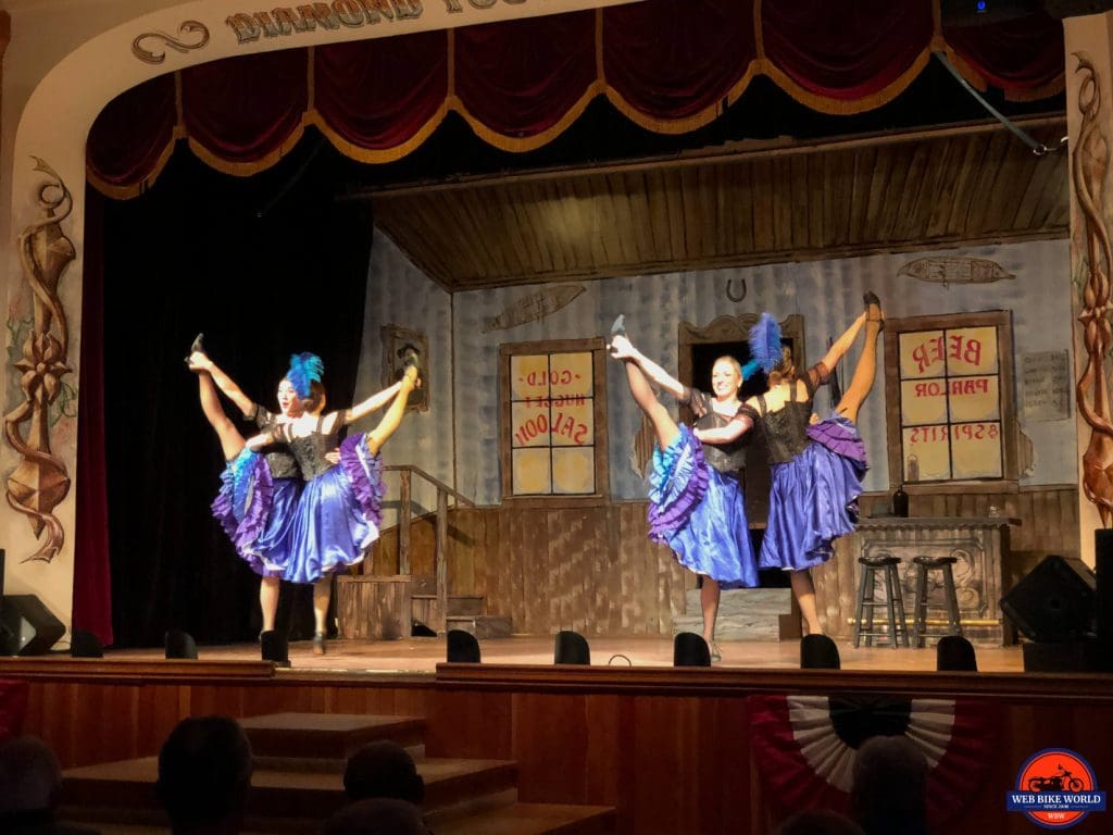 The Gertie Girls at Diamond Tooth Gertie's in Dawson City.