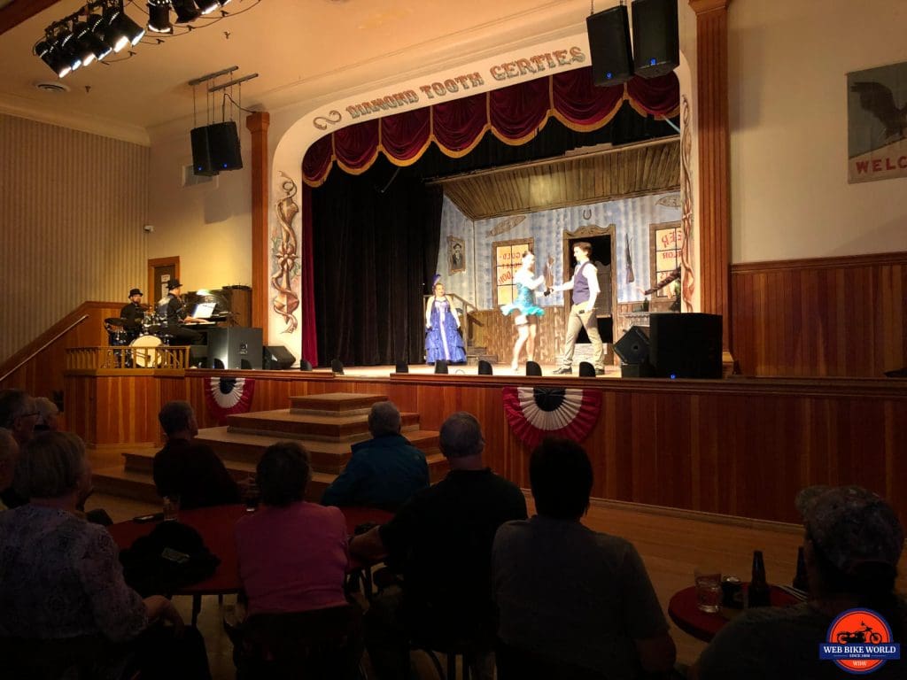 Diamond Tooth Gertie's stage show in Dawson City.