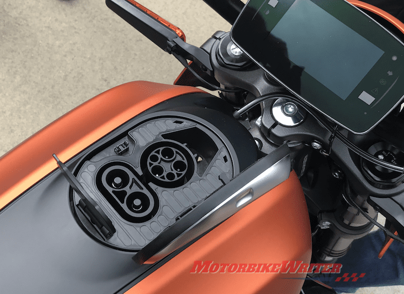 Harley-Davidson electric LIveWire parade