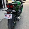 Michelin Road 5 rear tire installed on a Ninja H2SX SE.