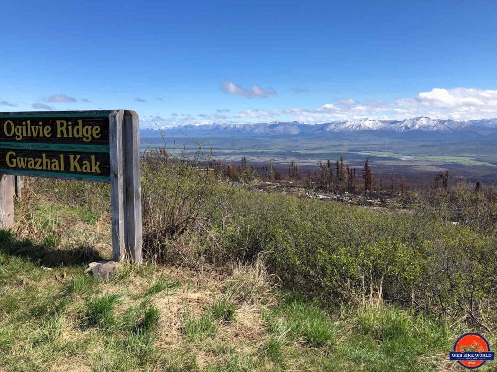 View from the Ogilvie Ridge on the Dempster Highway.