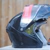 ZOX Brigade SVS Solid Helmet with Visor up