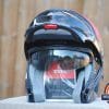 ZOX Brigade SVS Solid Helmet Visor up frontal view