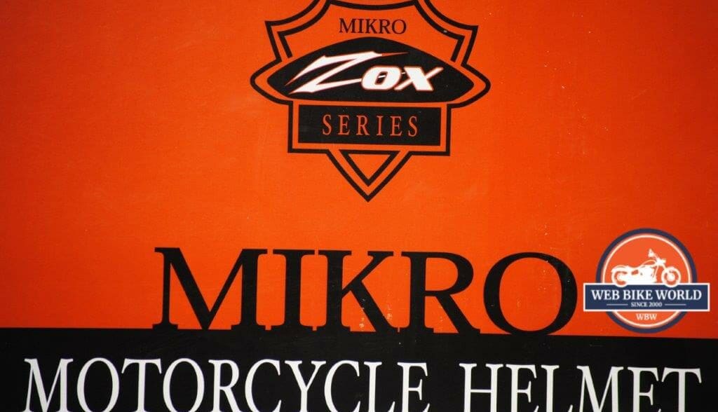 Mikro Motorcycle Helmet Logo