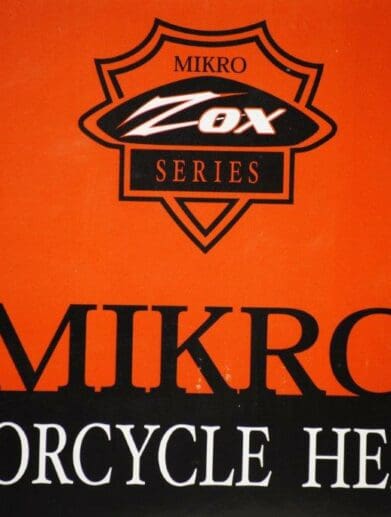 Mikro Motorcycle Helmet Logo