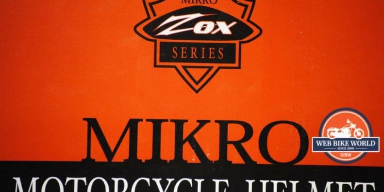 Mikro Motorcycle Helmet Logo
