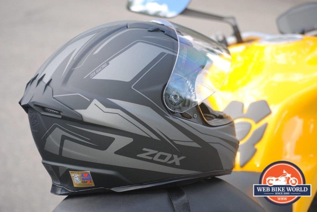 ZOX Primo C Track Helmet Back View