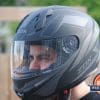 ZOX Primo C Track Helmet Fitted View on Model