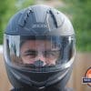 ZOX Primo C Track Helmet Fitted View from Front on Model