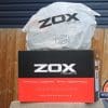 ZOX Primo C Track Helmet in protective fleece helmet bag on top of ZOX Box