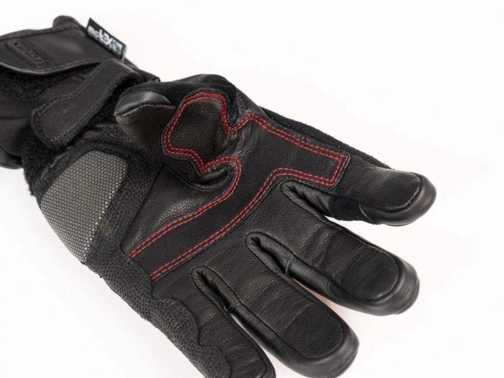 REAX Ridge Waterproof Gloves closeup of fingertips material