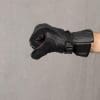 REAX Ridge Waterproof Gloves worn on Model with Hand Closed into Fist