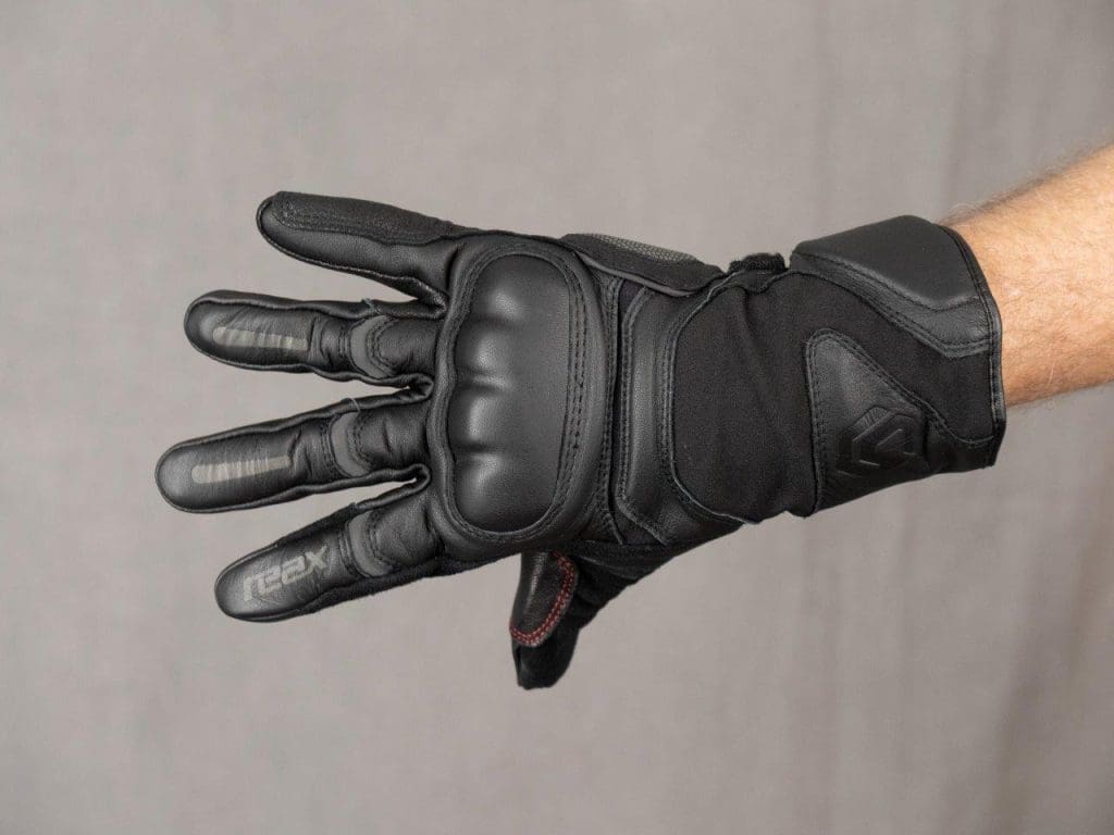 REAX Ridge Waterproof Gloves Worn on Model with Fingers Fully Extended