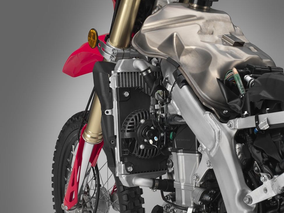 2019 Honda CRF450L titanium gas tank.