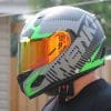 NENKI NK856 Helmet visor down on model