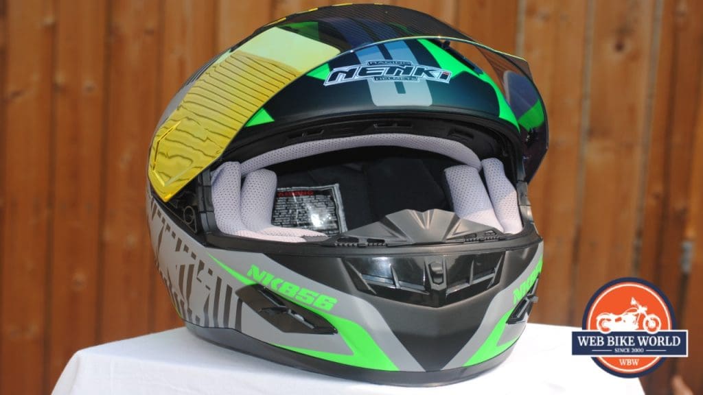 NENKI NK856 Helmet with Visor up