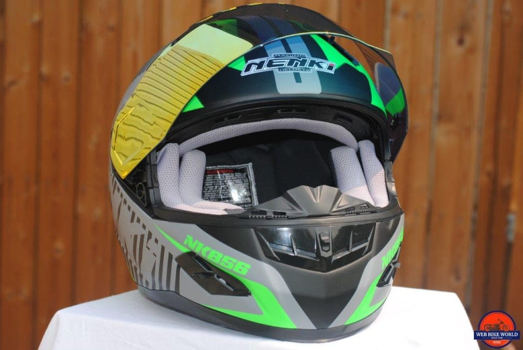 NENKI NK856 Helmet with Visor up