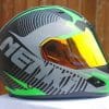 NENKI NK856 Helmet side view with visor down