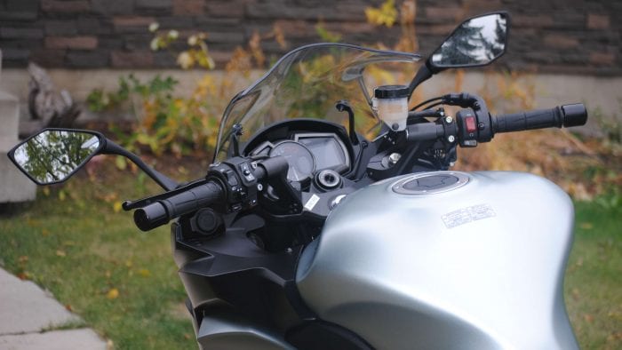 Handlebars on 2018 Kawasaki Ninja 1000 ABS