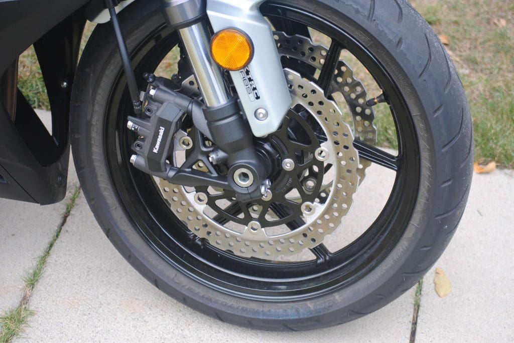 Front tire on 2018 Kawasaki Ninja 1000 ABS