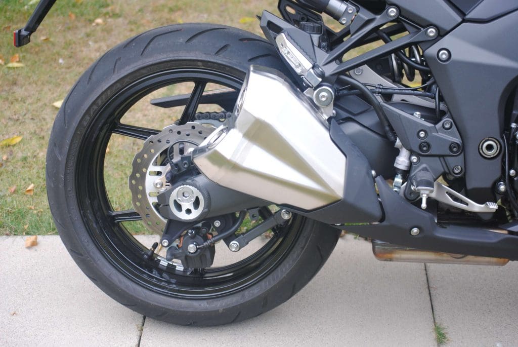 Rear tire on 2018 Kawasaki Ninja 1000 ABS