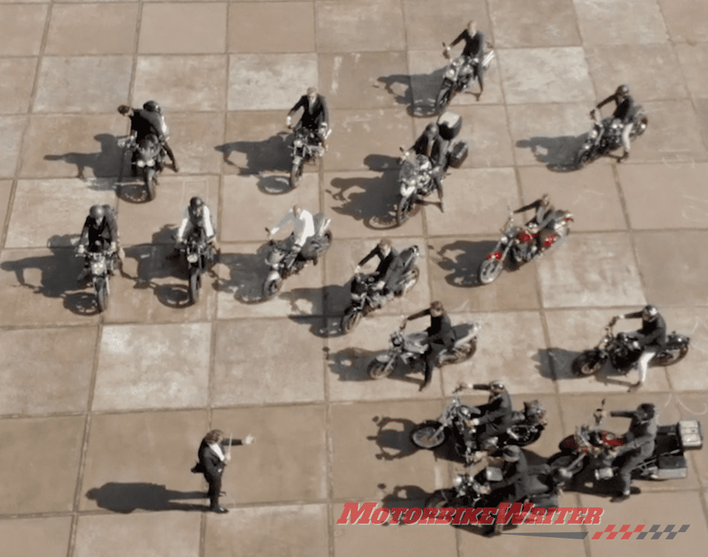 Motorcycle symphony for Distinguished Gentlemen