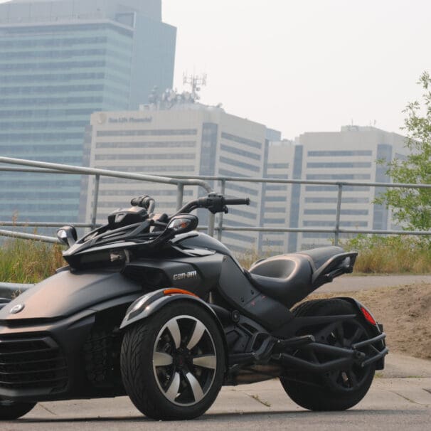 The 2018 CAN-AM F3-S Spyder in Matte Black