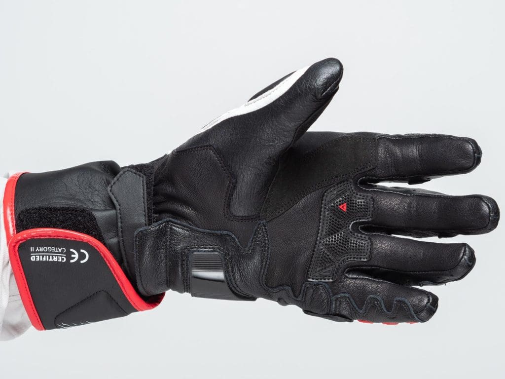 Dainese D1 Druid Long Gloves palm flex view