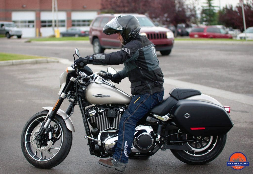 Me riding a 2018 Harley Davidson Sport Glide.