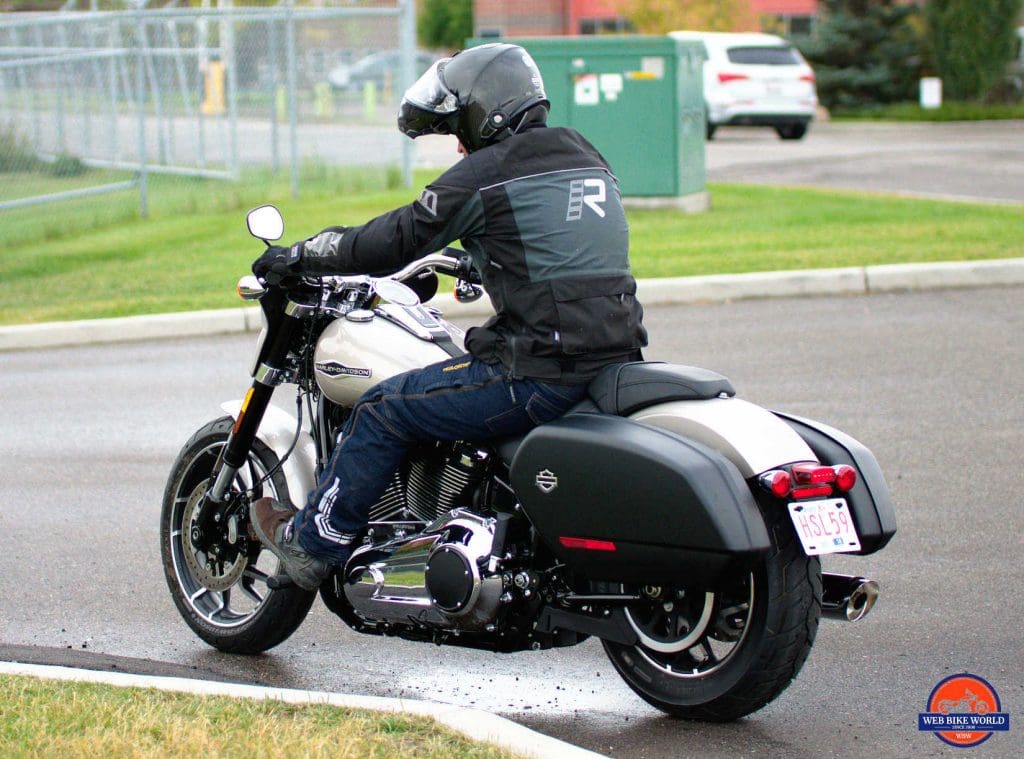 Me riding a 2018 Harley Davidson Sport Glide.