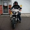 Me riding a 2018 Harley Davidson Sport Glide.