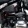 Rear suspension preload adjuster handle on a Sport Glide.