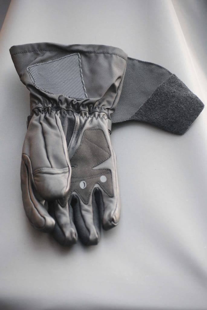 ICON Patrol Waterproof Gloves palm side up full view