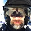 Me wearing the Simpson Mod Bandit helmet