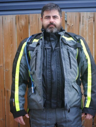 Olympia X Moto 2 Jacket modeled by author Gerry Cote