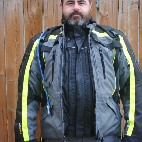 Olympia X Moto 2 Jacket modeled by author Gerry Cote