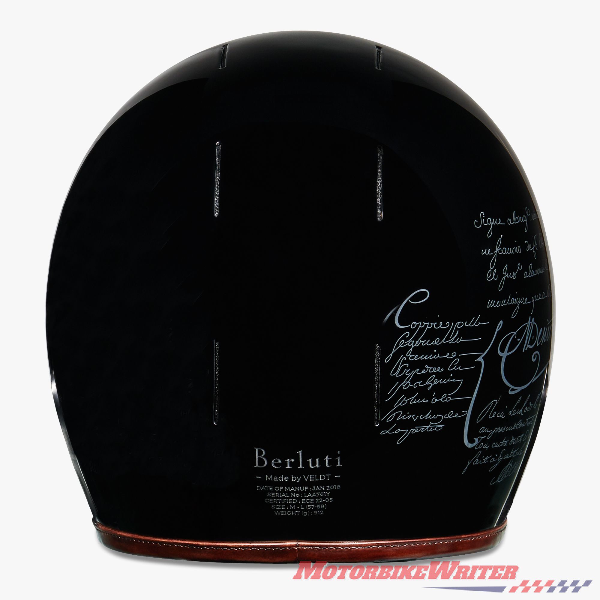 Veldt Berluti carbon and leather helmet