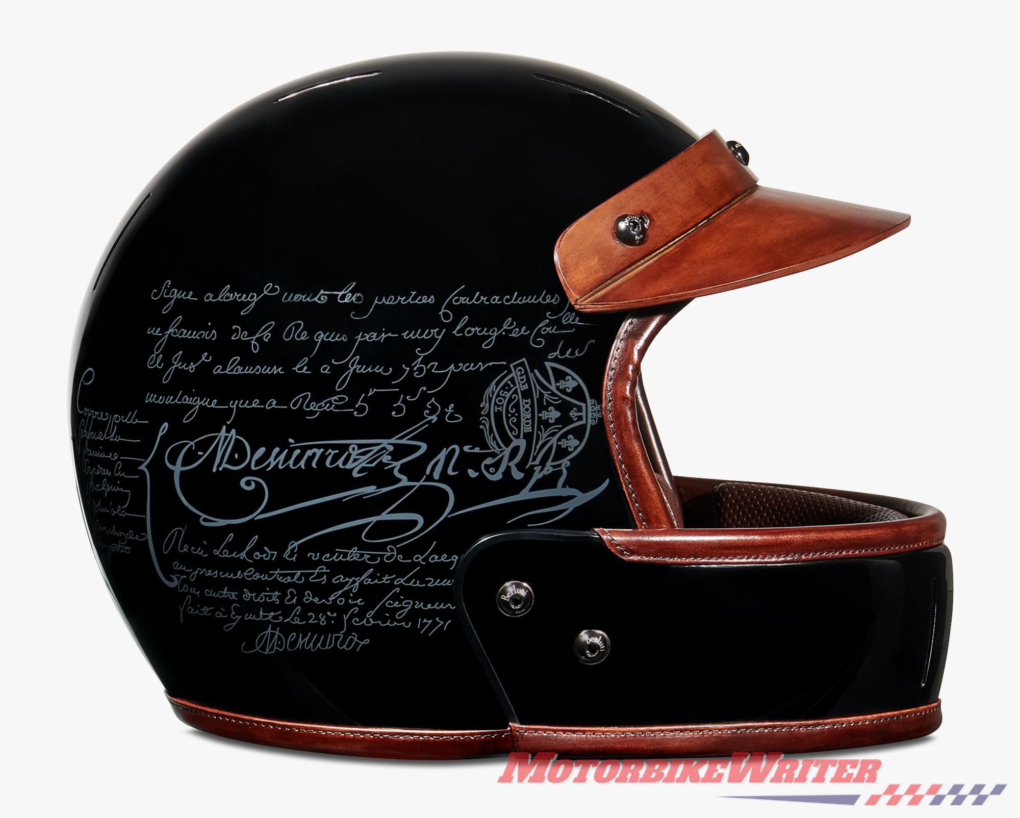 Veldt Berluti carbon and leather helmet