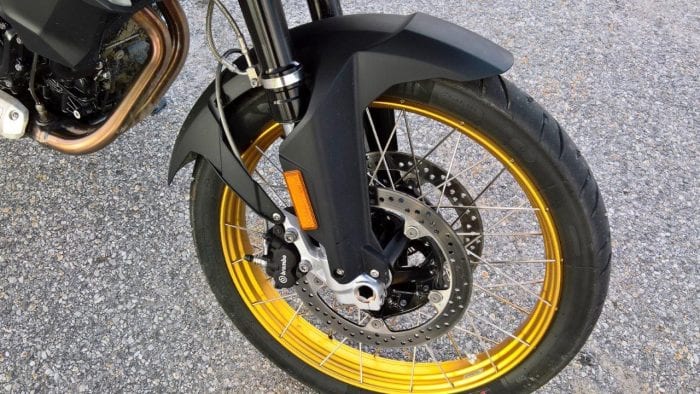 2019 BMW F850GS Rallye gold trimmed tires