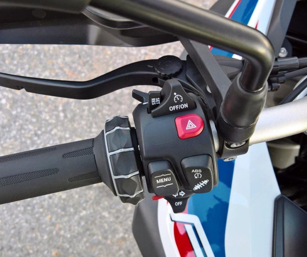 2019 BMW F850GS Rallye left handlebar nacelle & buttons