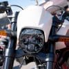 Headlight on the 2019 Harley Davidson FXDR.