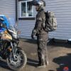 Me wearing the Velomacchi 40L Speedway Backpack.